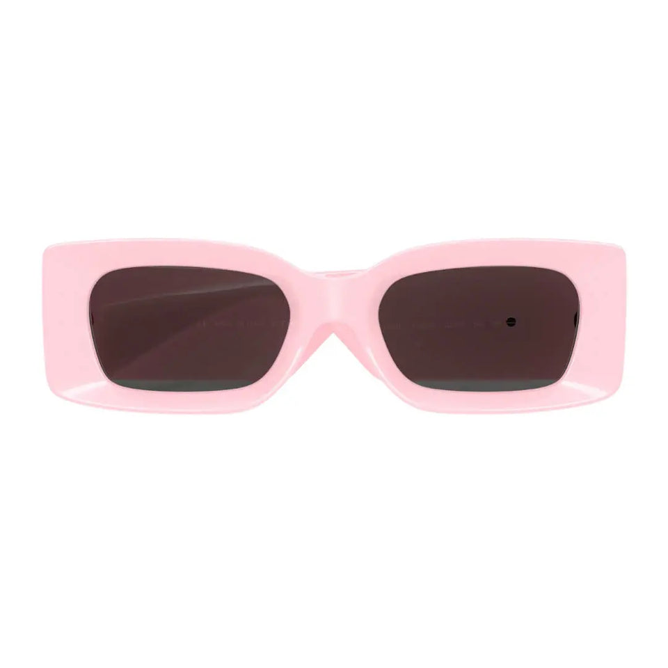Versace VE4474U 548587 Sunglasses - Pink Frame, Dark Grey Lens Folded View