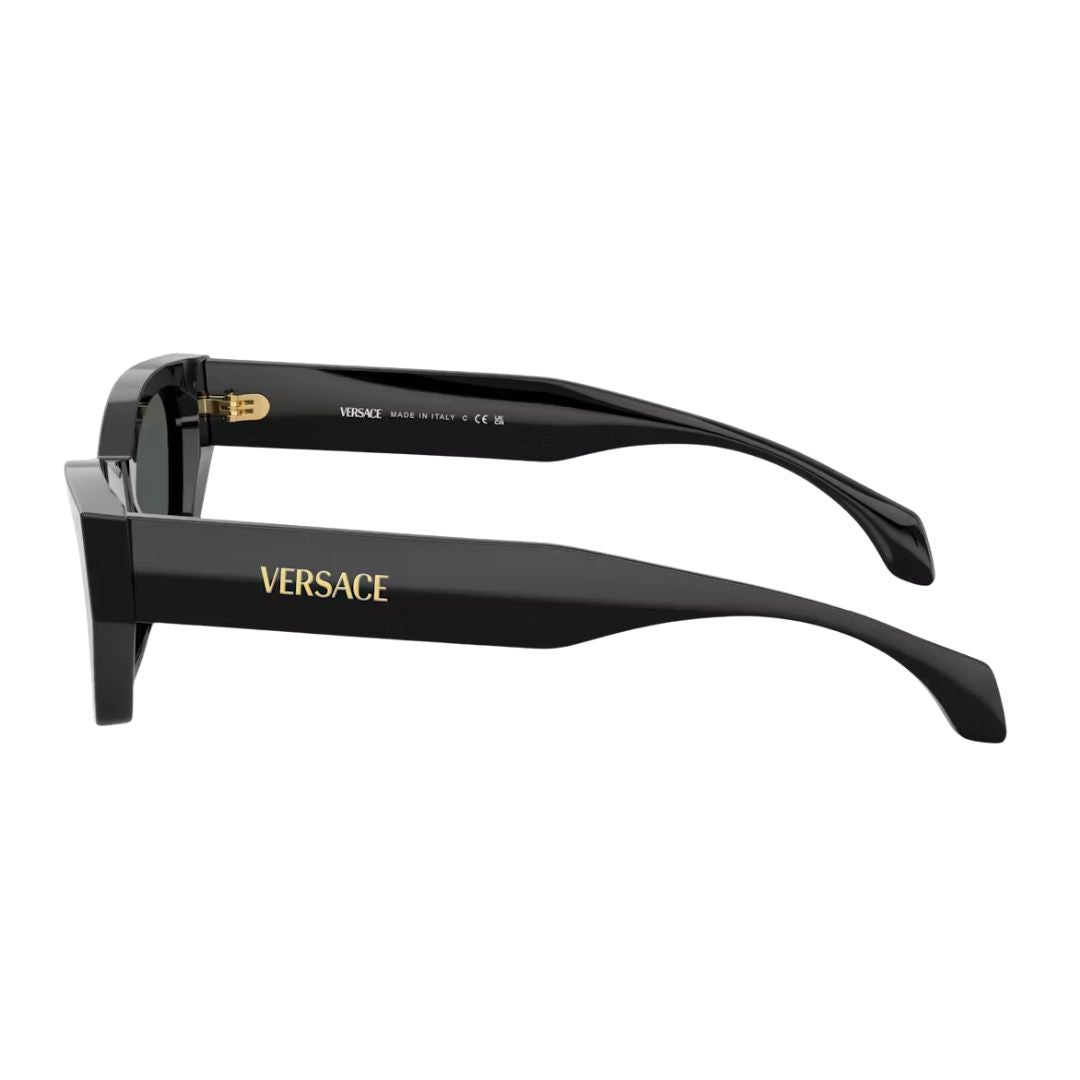 Black Versace sunglasses on a white background