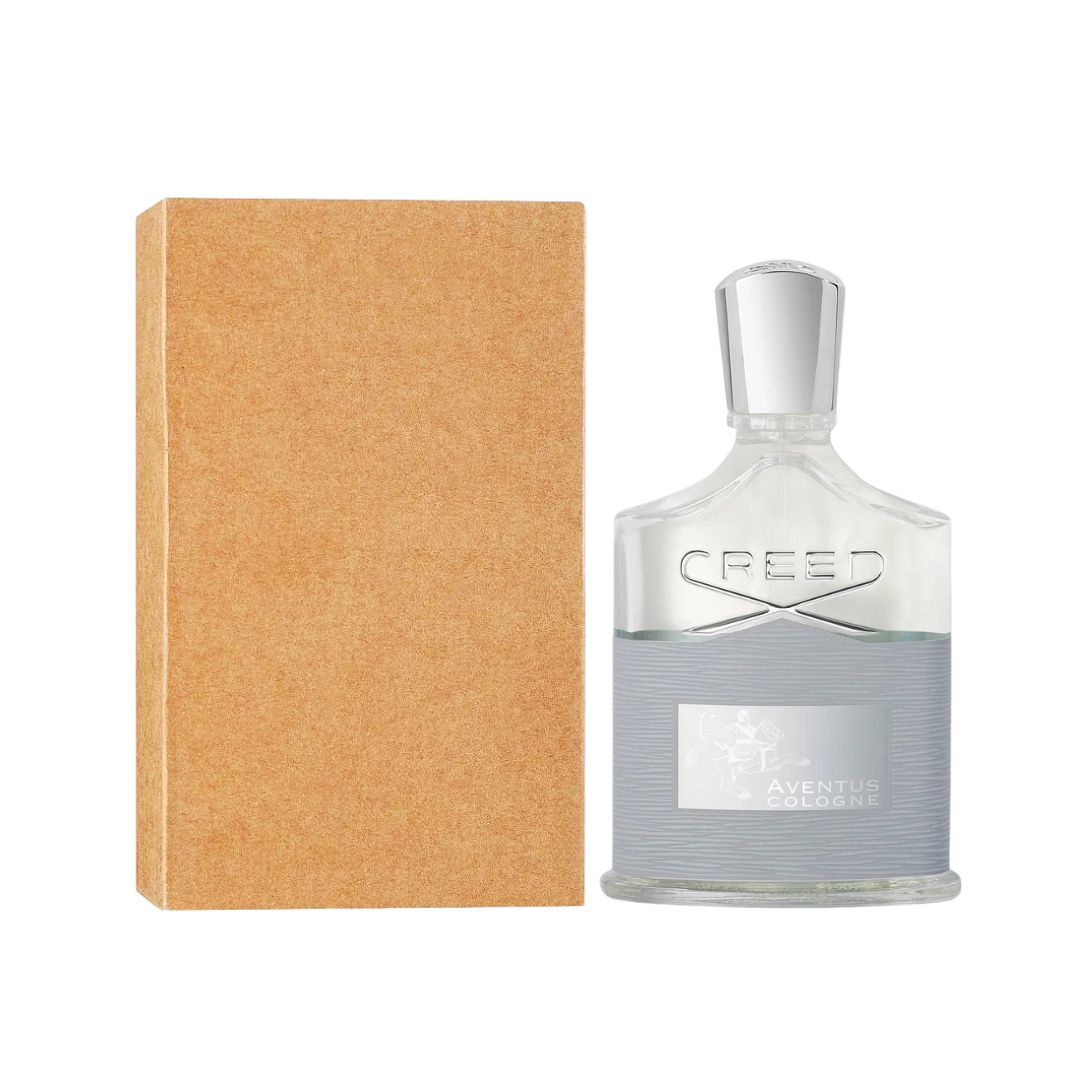 Creed Aventus Cologne EDP 100ml – Tester Bottle bottle with brown box on a white background