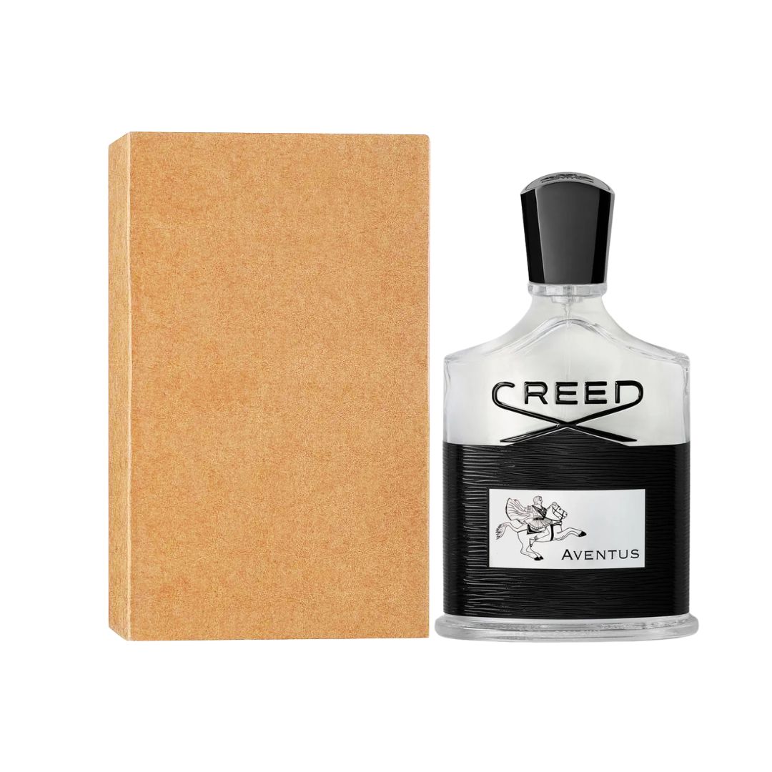 Creed Aventus perfume 100ml Tester bottle with packaging on a white background