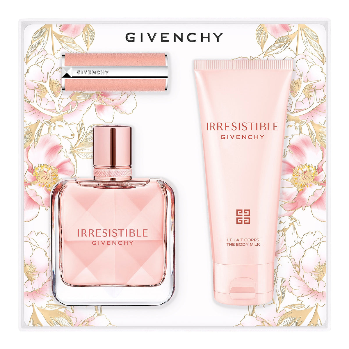 Givenchy Irresistible three-piece set inside the floral gift box
