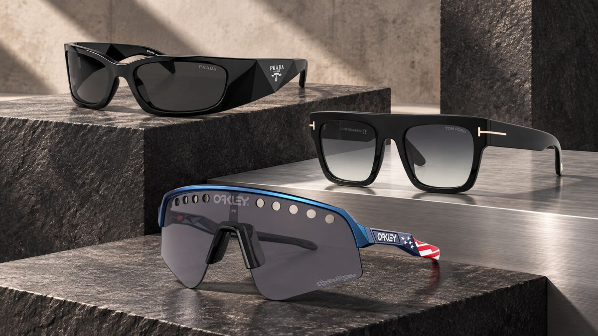 Men's designer sunglasses editorial hero for Australia