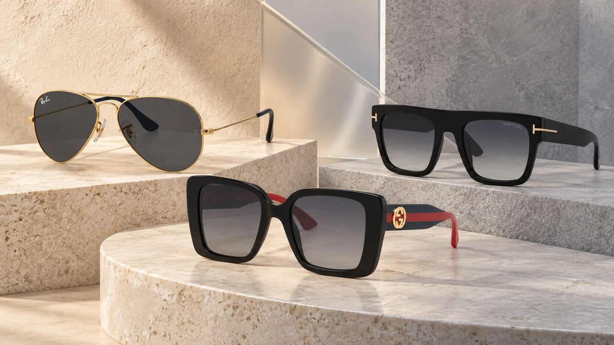 Unisex designer sunglasses editorial hero for Australia