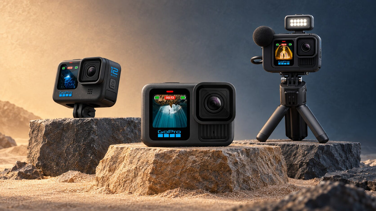 Action cameras collection featuring premium GoPro creator cameras for Australia
