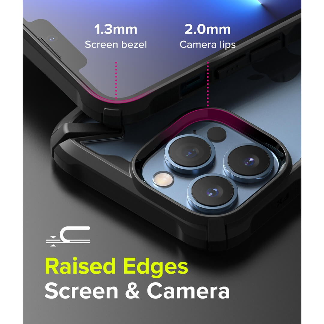 Ringke iPhone 13 Pro Max Raised Edges Screen and Camera Protection 