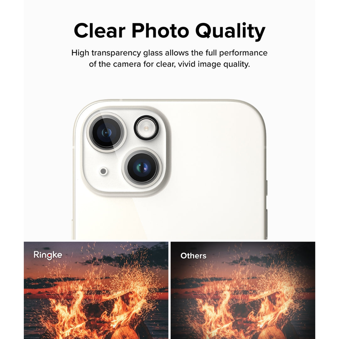 High Transparency glass lens protection for iPhone 15