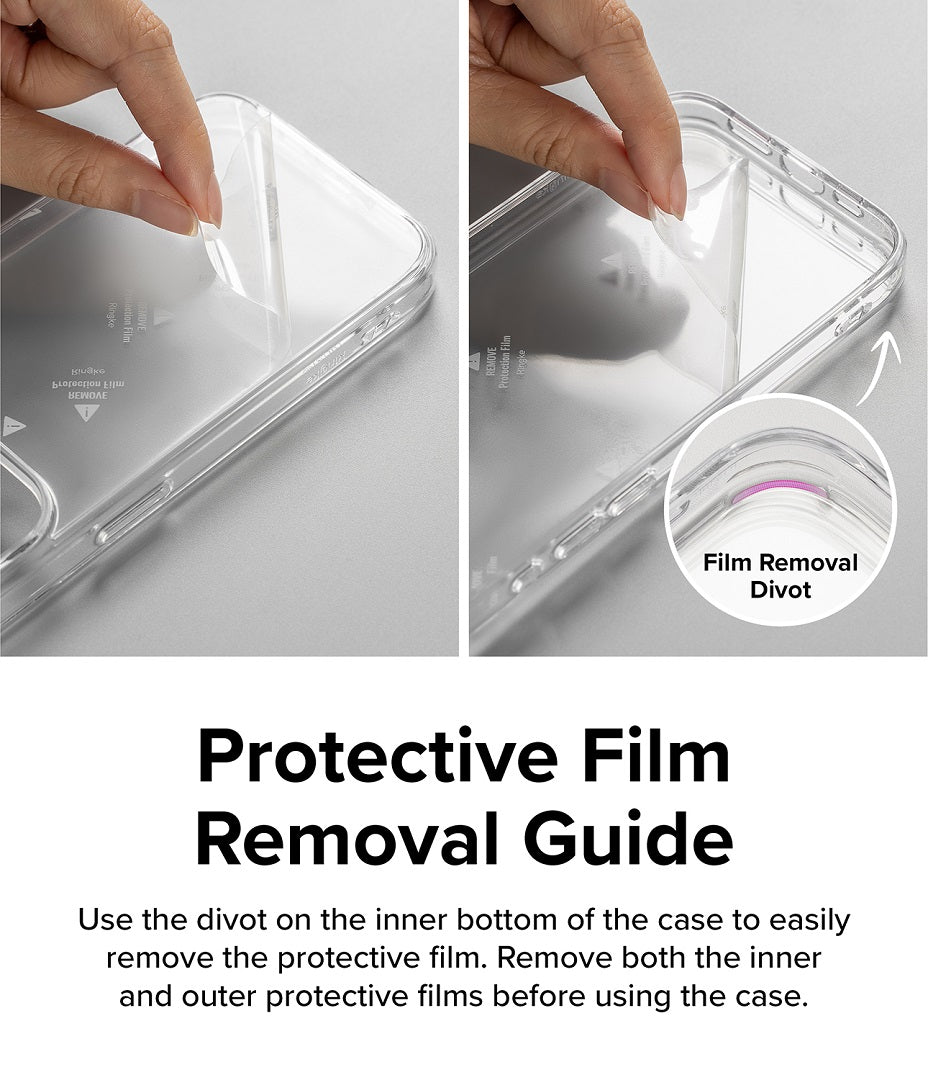 Protective film inner and outer for protection from scratch