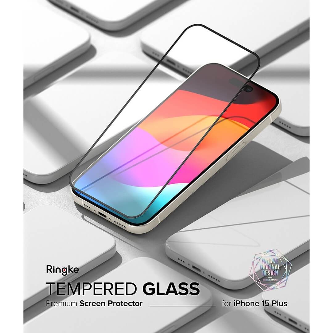 Ringke Tempered Glass Screen Protector for iPhone 15 Plus
