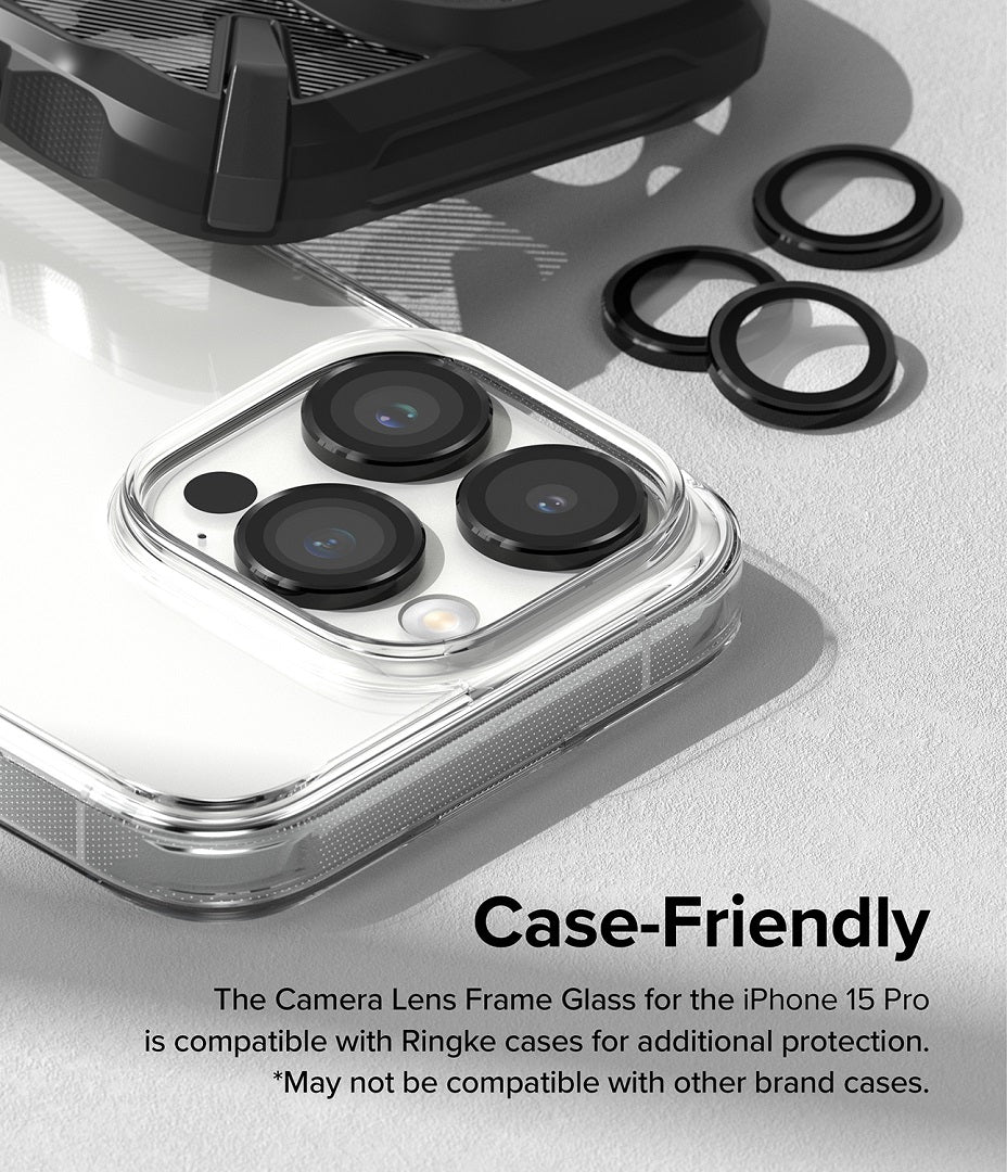 case friendly full cover glass protector for iPhone 15 