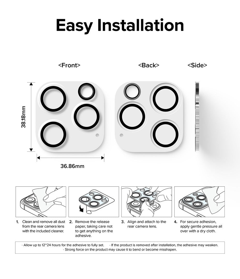 Easy installation with instructions and video at ringke website 