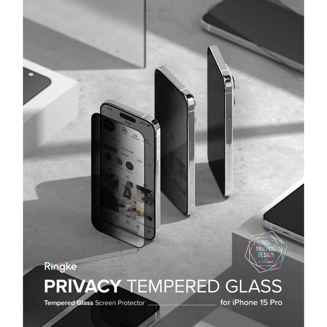 iPhone 15 Pro Tempered Glass Protector 