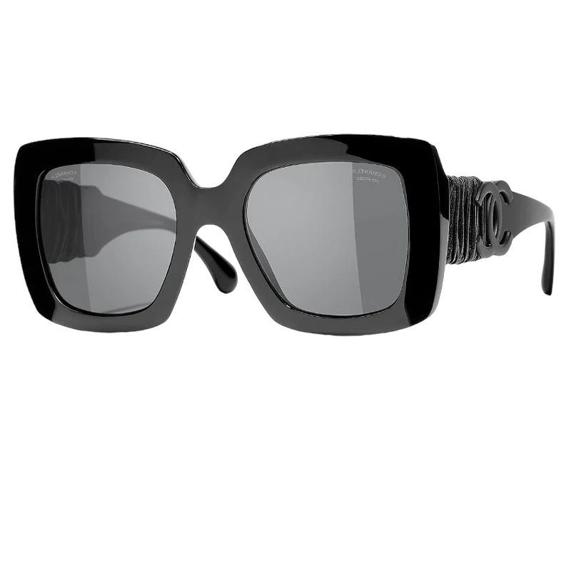 Chanel CH5474Q Black Square Sunglasses