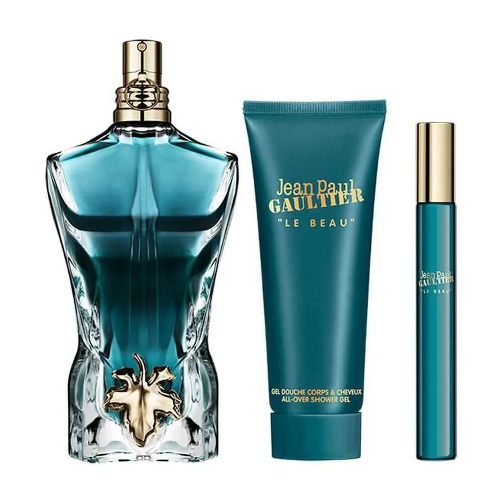 Jean Paul Gaultier Le Beau EDT 125ml 3 Piece Gift Set for Men