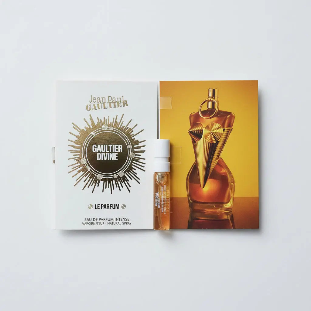 Jean Paul Gaultier Divine Le Parfum 1.5ml women's fragrance sample vial and card