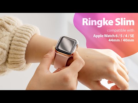 Ringke Slim case is compatible with the Apple Watch Series 6, 5, 4, and SE, both in 44mm and 40mm sizes