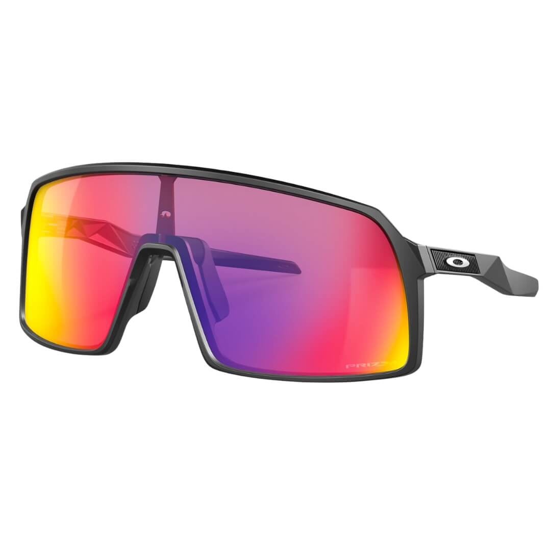 Oakley Sutro OO9406 940608 Sunglasses - Matte Black Frame, Prizm Road Lens Front Side View