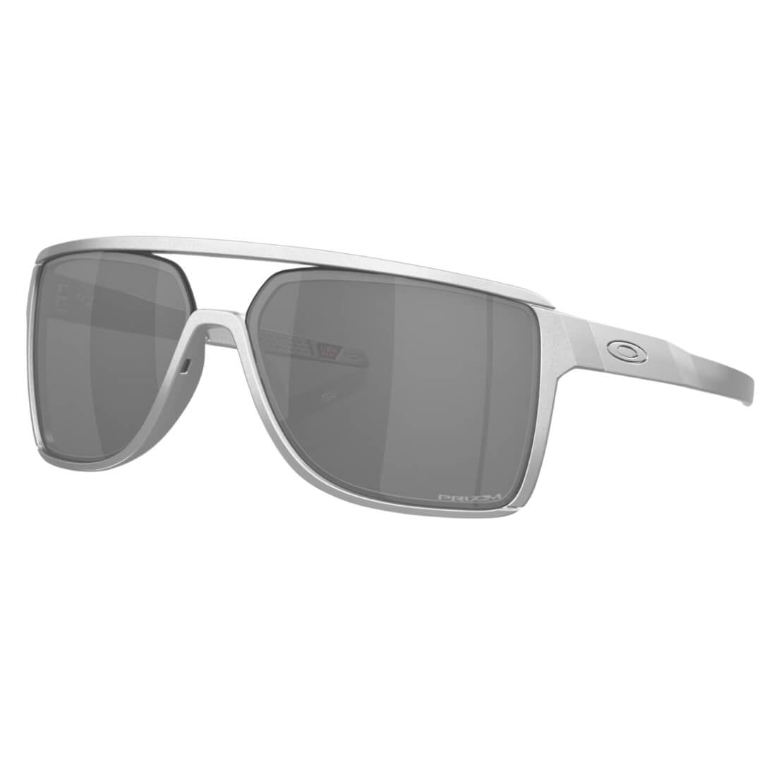 Oakley Castel OO9147 914707 Sunglasses - X-Silver Frame, Prizm Black Lens Front View