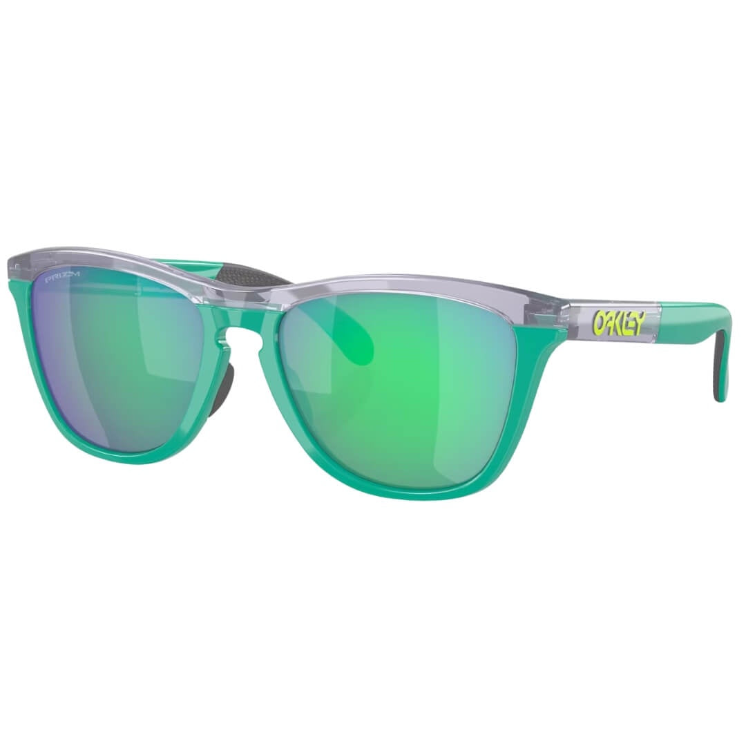 Oakley Frogskins Range OO9284 928406 Sunglasses - Lilac/Celeste Frame, Prizm Jade Lens Front Left View