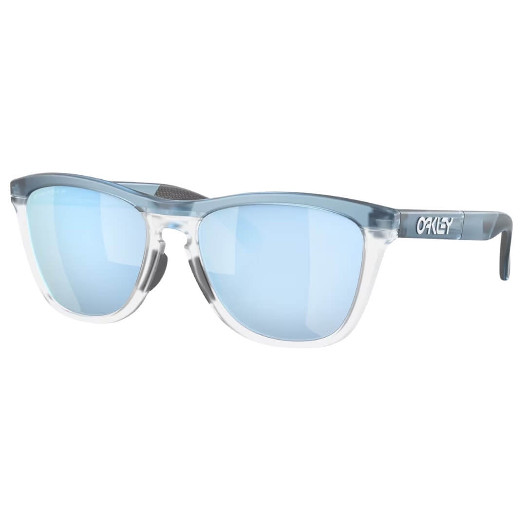 Oakley Frogskins Range OO9284 928409 Sunglasses - Transparent Stonewash, Prizm Deep Water Polarized Lens Front View