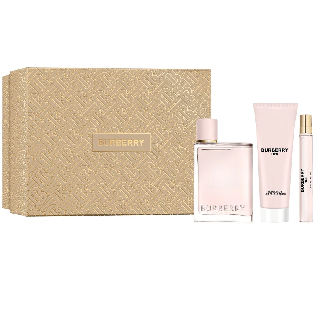 Burberry Her EDP 100ml 3 Piece Gift Set for Women
