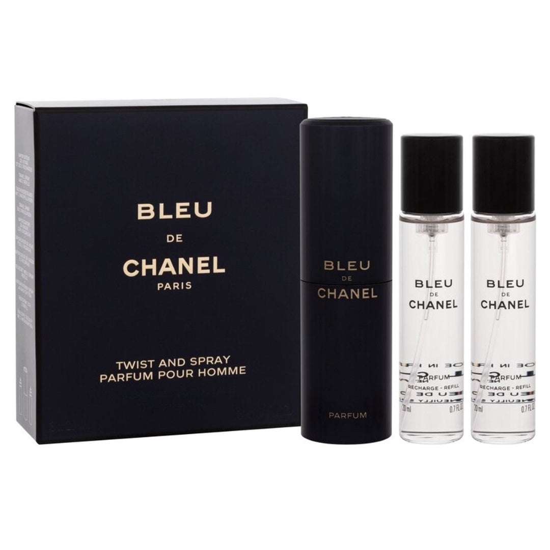 Chanel Bleu De Chanel Parfum 3 x 20ml Travel Spray