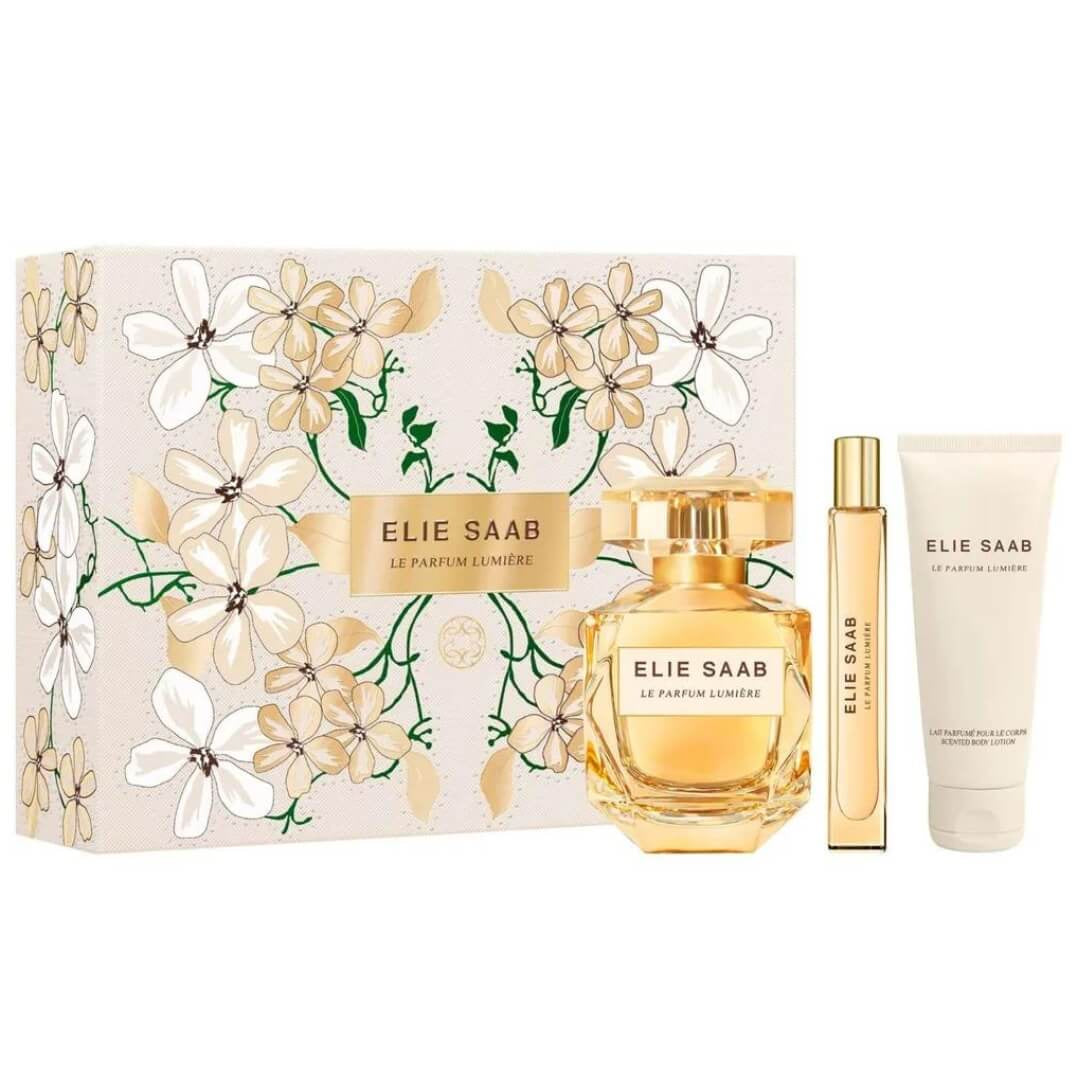 Elie Saab Le Parfum Lumiere EDP 100ml 3 Pc Gift Set For Women