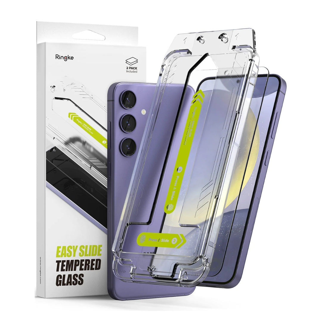 Galaxy S24 Plus Screen Protector Easy Slide Tempered Glass