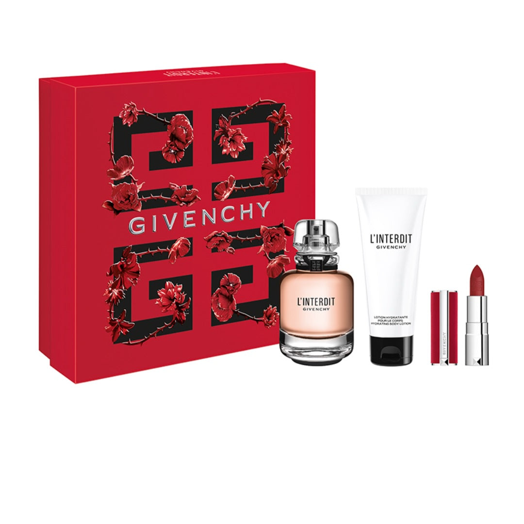 Givenchy L'Interdit EDP 80ml 3PC Gift Set for Women