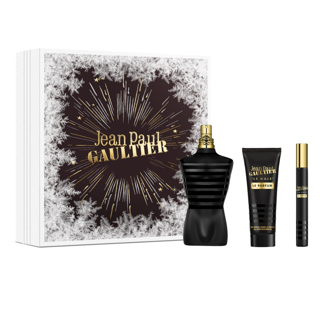 Jean Paul Gaultier Le Male Le Parfum EDP Intense 125ml Gift Set 3Pc for Men