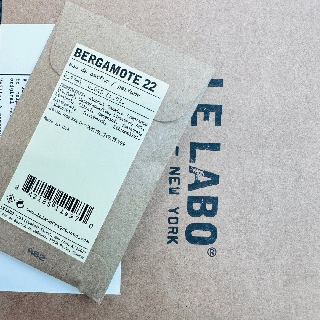 Le Labo Bergamote 22 EDP 0.75ml Sample Pack
