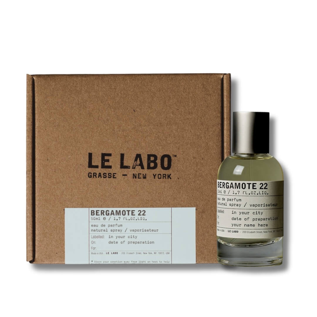 Le Labo Bergamote 22 EDP 50ml unisex fragrance, showcasing a sleek bottle design with citrus and woody notes, available at Gadgets Online NZ LTD.