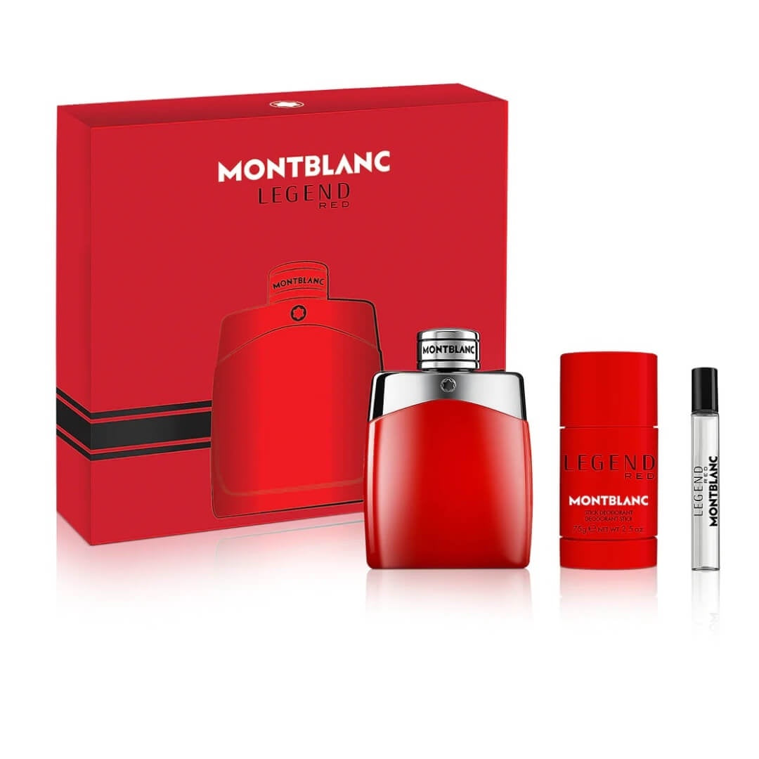 Mont Blanc Legend Red EDP 100ml 3Pc Gift Set for Men
