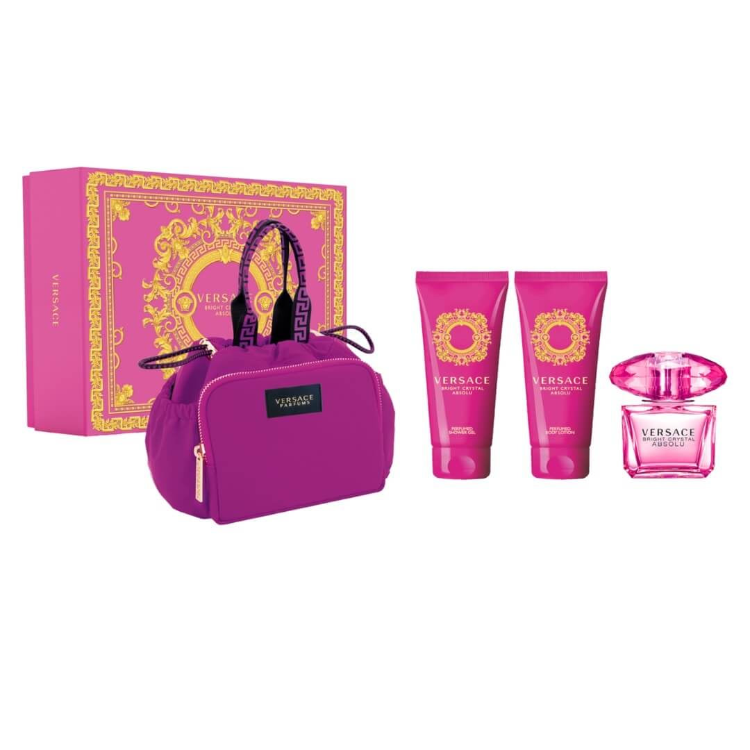 Versace Bright Crystal Absolu EDP 90ml 4PC Gift Set for  Women