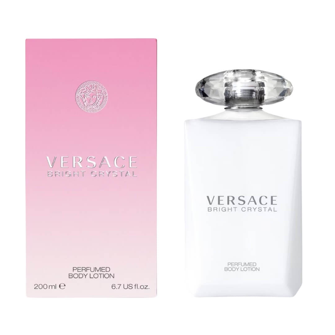 Versace Bright Crystal Body Lotion 200ml at Gadgets Online NZ LTD, a luxurious moisturizer with the fresh floral scent of yuzu, peony, and musk.