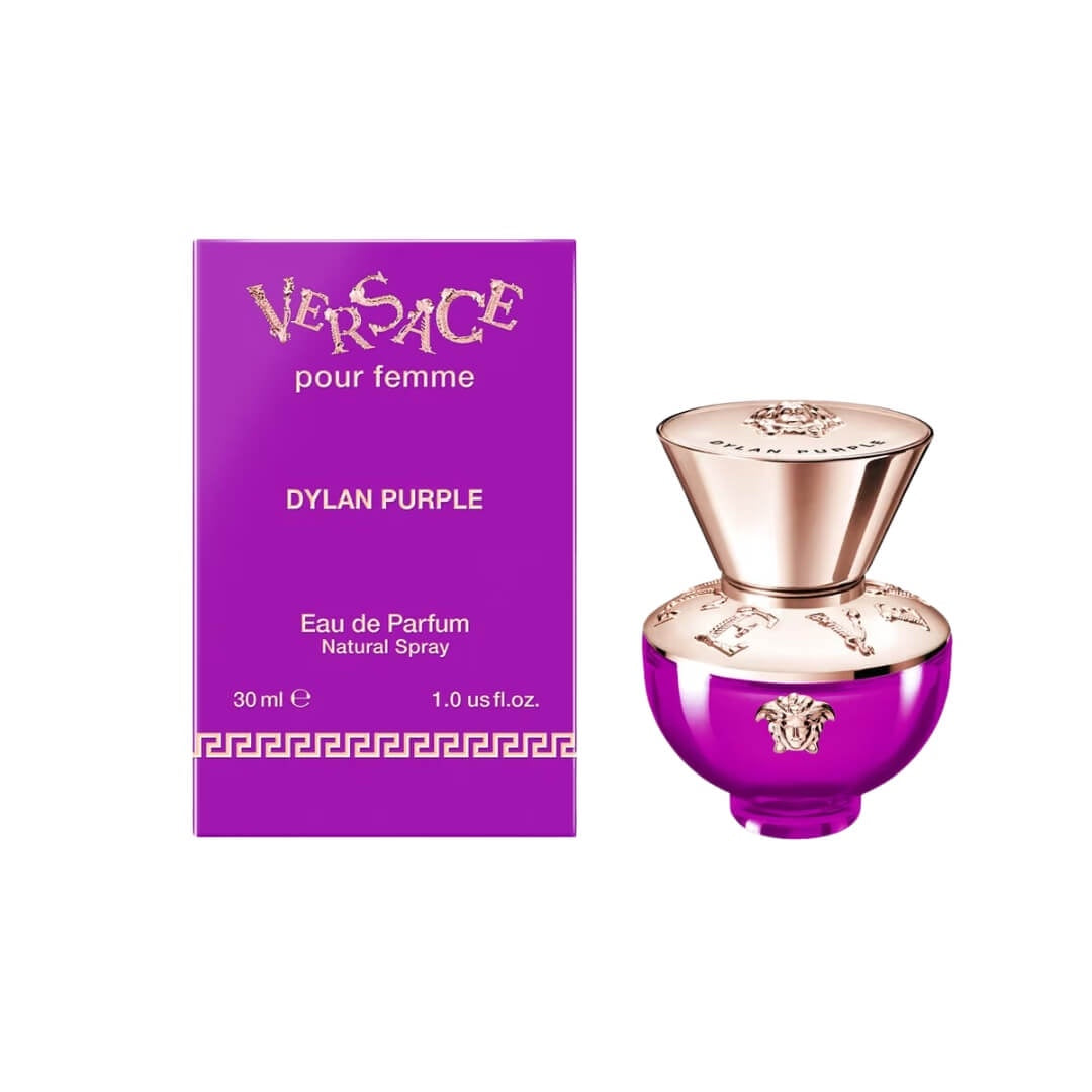 Versace Dylan Purple EDP 30ml for Women, capturing the essence of elegance and mythology, available at Gadgets Online NZ LTD.