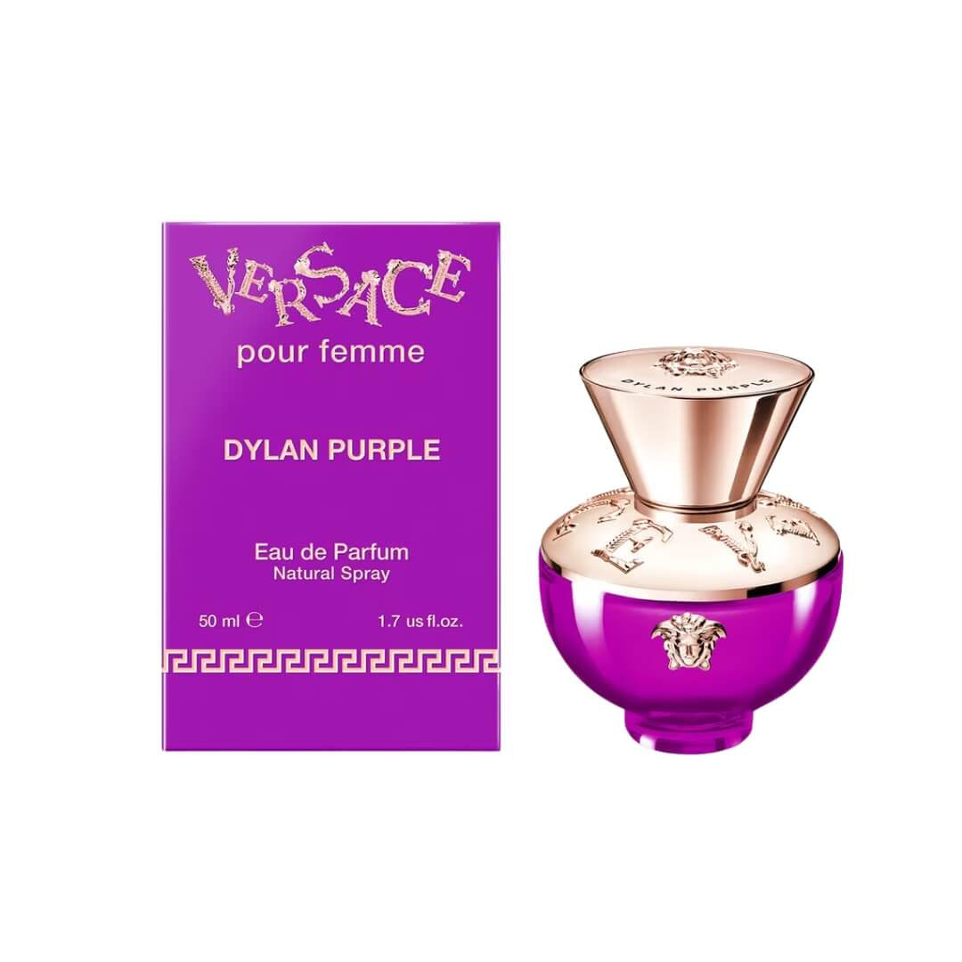 Versace Dylan Purple EDP 50ml for Women at Gadgets Online NZ LTD, a fragrance that blends classical elegance with modern sophistication.