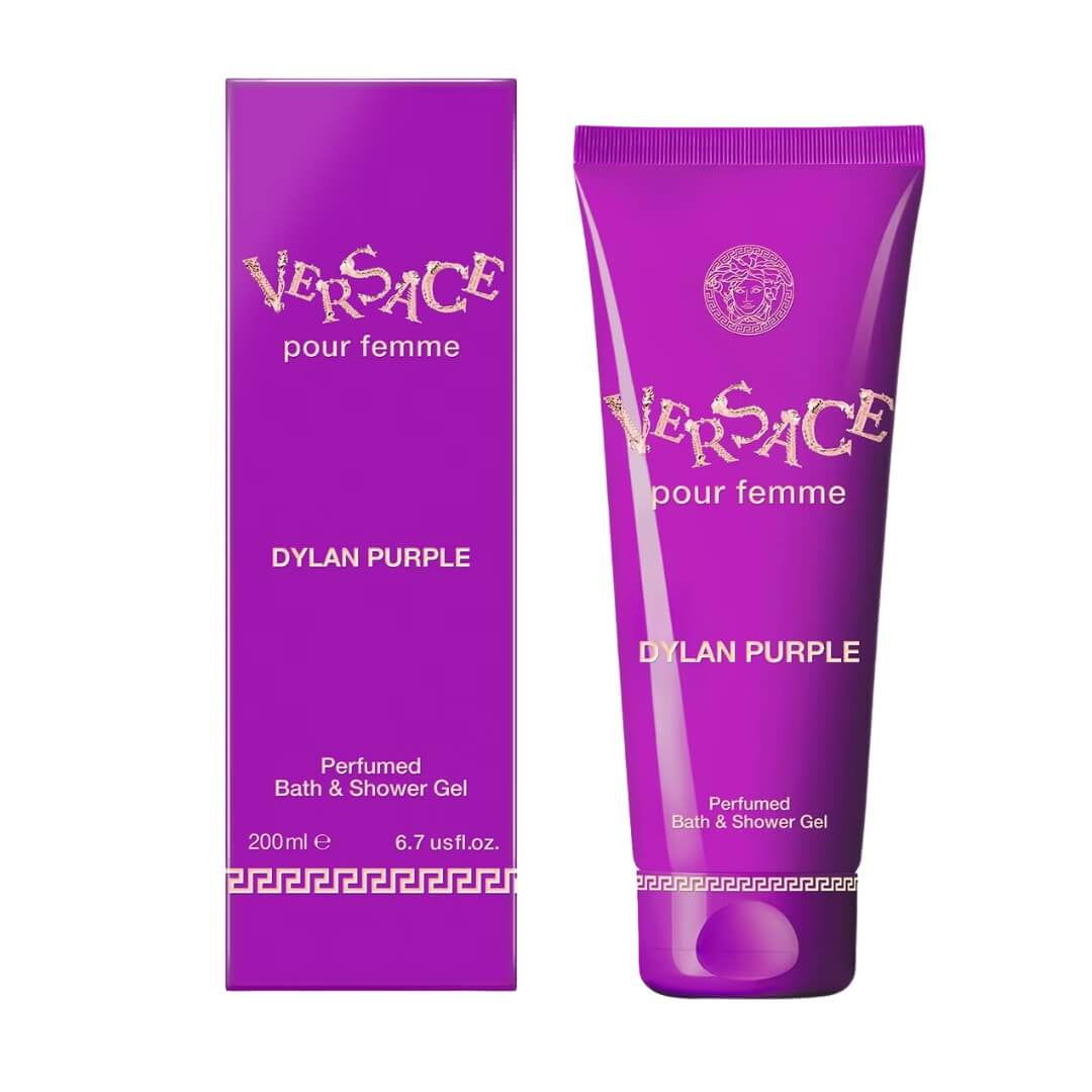 Experience the luxury of Versace Dylan Purple Bath & Shower Gel 200ml at Gadgets Online NZ LTD, infusing your routine with elegant fragrance
