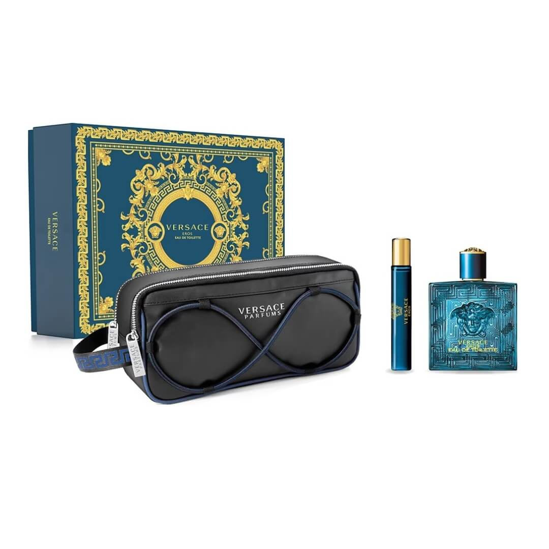 Versace Eros EDT 100ml 3PC Gift Set for Men