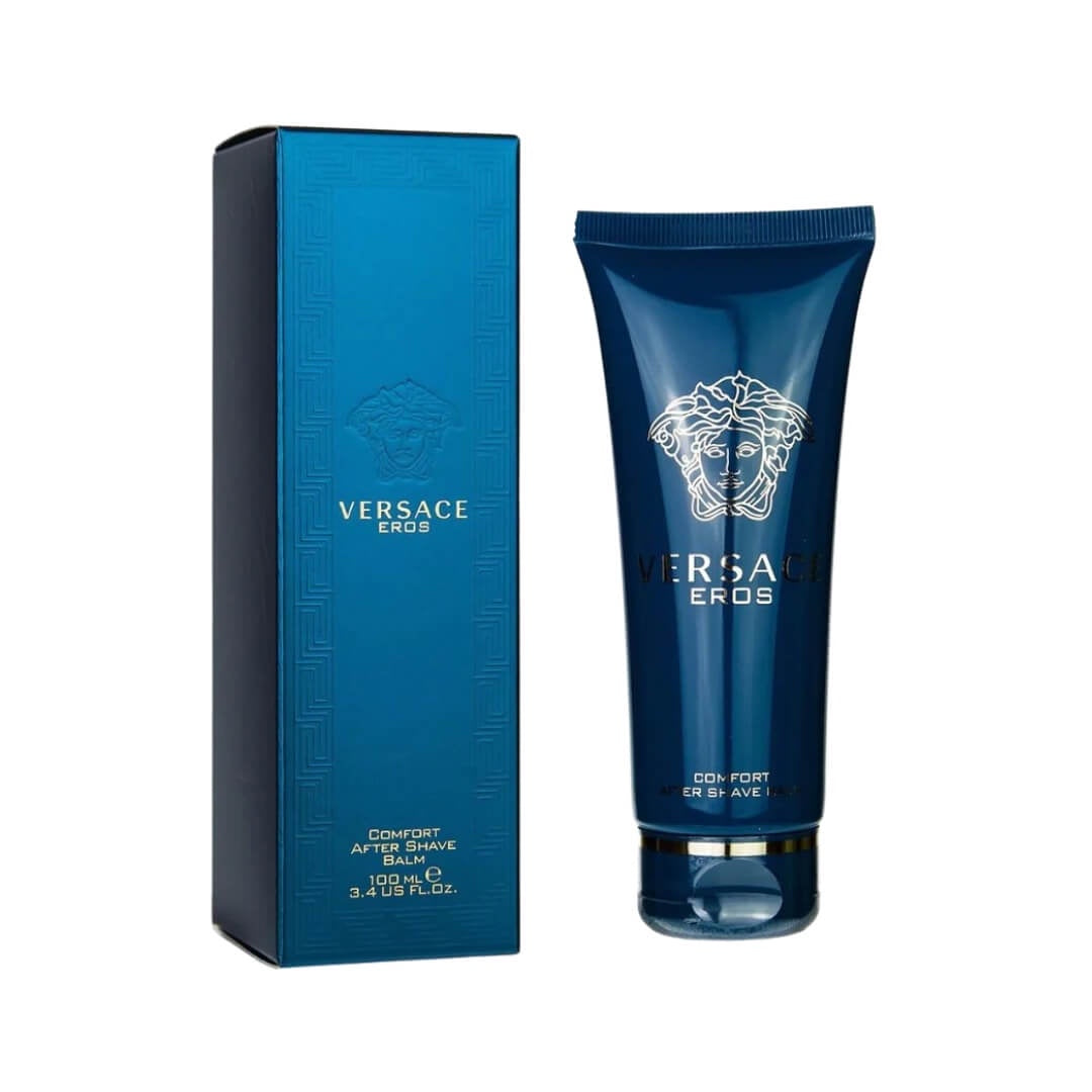 Versace Eros Pour Homme After Shave Balm 100ml at Gadgets Online NZ LTD, a soothing and luxurious balm infused with the scent of mint, vanilla, and cedar for the distinguished man.