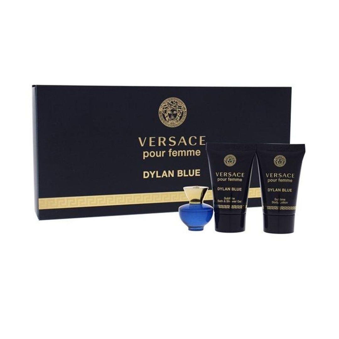 Versace Pour Femme Dylan Blue EDP 3Pc Mini Gift Set