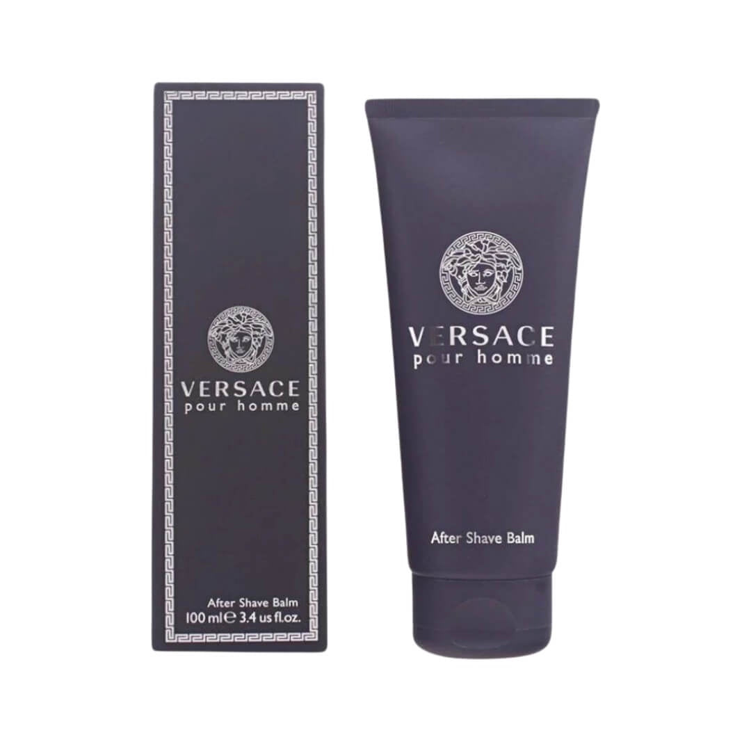 Experience the soothing touch of Versace Pour Homme After Shave Balm 100ml at Gadgets Online NZ LTD, enriched with citrus and aromatic notes for post-shave comfort and elegance.