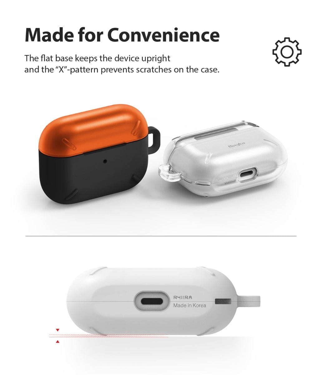 Apple AirPods Pro Case ORANGE & BLACK By Ringke