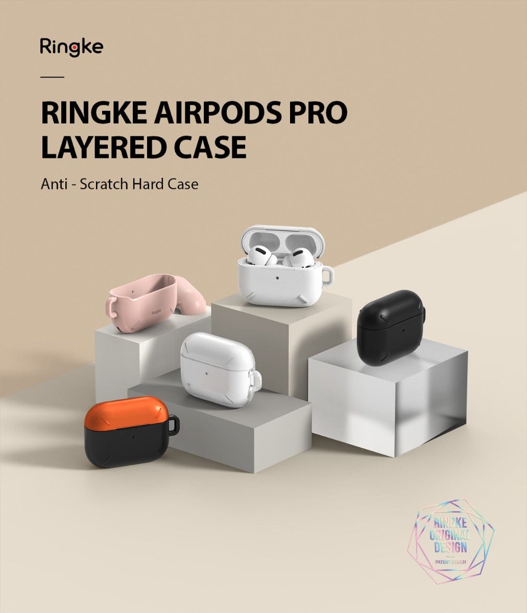 Apple AirPods Pro Case ORANGE & BLACK By Ringke