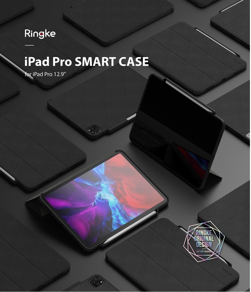 Apple iPad Pro 2020 (12.9") Smart Magnetic Flip Gray Case By Ringke