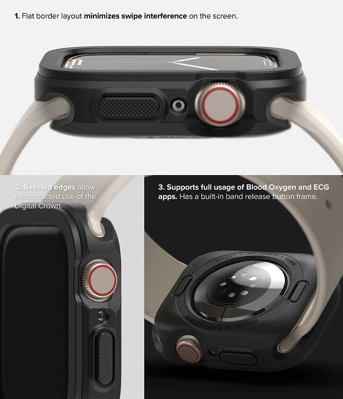 Flat Border Layout Minimizes Swipe Interface on the Screen