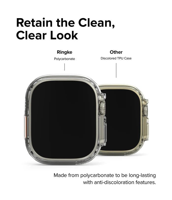 Apple Watch Ultra Slim Case Clear and Matt Black