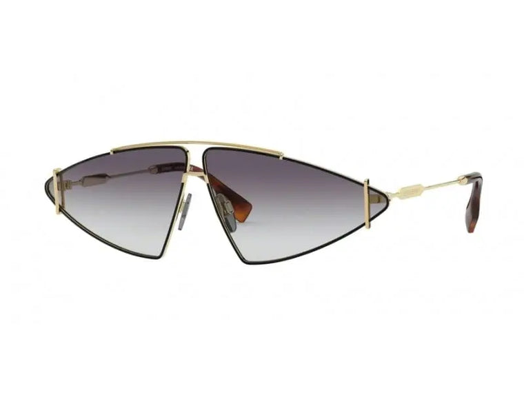 Burberry BE3111 10178G Gold Black Grey Gradient 68mm Sunglasses