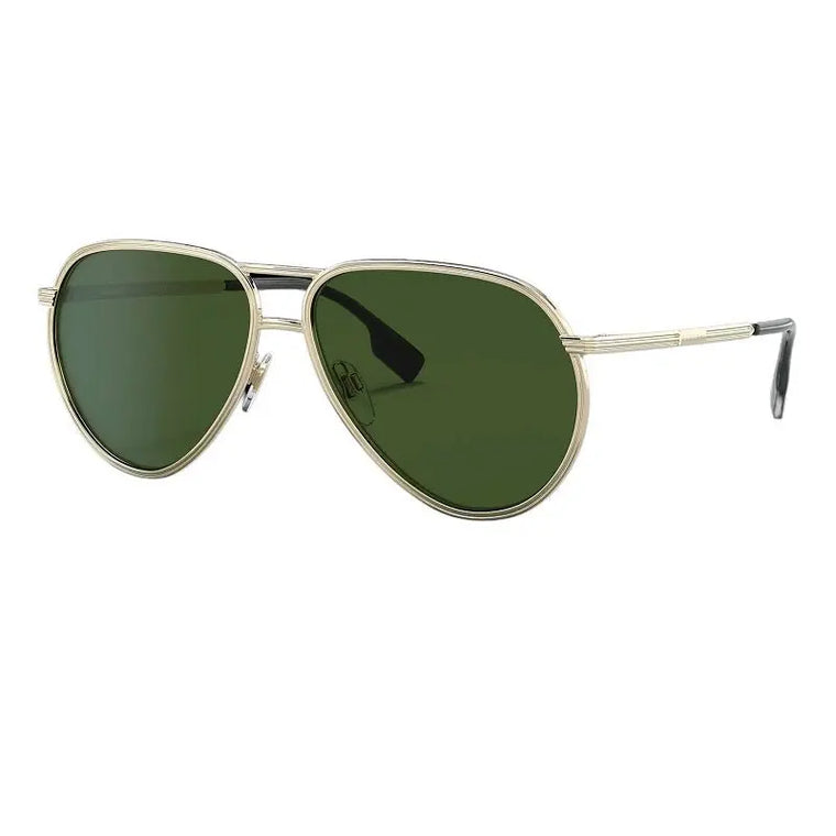 Burberry BE3135 110971 Light Gold Green 59mm Sunglasses