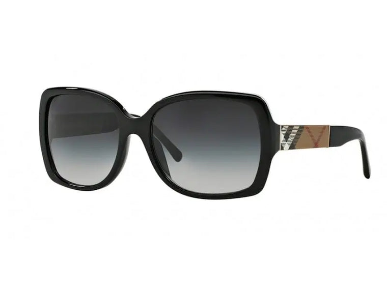 Burberry BE4160 34338G Black Grey Gradient 58mm Sunglasses