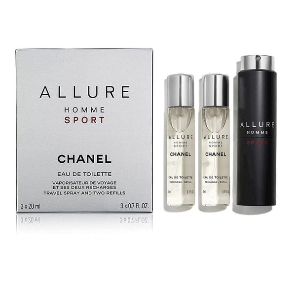 Best Chanel Allure Homme Sport EDT 3 X 20ml Travel Spray for